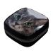 GIAPB Period Bag Sanitary Napkin Storage Bag Pad Holder for Period Makeup Pouch Animal Gray Cat Color879