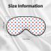 Red Blue Polka Dots Sleep Mask | Double-Sided Soft Adjustable Eye Covers for Comfort & Eye Edema Relief | International Shipping Available - Buy Online on GoSupps.com