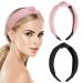 Sibba 2 PCS Black Twist Knot Headbands Tiaras Birthday Crown - Vintage Headwraps for Women and Girls - Buy Online on GoSupps.com