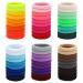 Isbasa 300pcs Baby Hair Ties | Soft Elastic Bands for Toddlers & Infants | Small Rubber Bands for Kids - 30 Colors - Buy Online on GoSupps.com