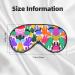 Colorful Dog Paw Print Double-Sided Eye Mask Soft and Light Blocking for Enhancing Sleep Quality - Buy Online on GoSupps.com