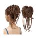 Hair Bun Hairpiece for Women Daily Synthetic Elastic Curly Messy Bun Hairpieces Scrunchie Black Blonde Brown Natural Fake Hair Chignon Band Updo Donut Hair Chignons(4-30)