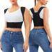 Bafully back support posture correction adjustable to support the back to relieve back pain and shoulders XL/XXL black black XL-XXL