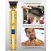 Qhou T-Blade Hair Trimmer for Men - Cordless, Zero Gapped, Rechargeable Beard Shaver with LED Display - Gold - Buy Online on GoSupps.com