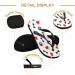 Mnsruu Dog Paw Print Red Heart Flip Flops - Stylish Comfort for Home Hotel Spa & Travel - Unisex M for Men & Women - Buy Online on GoSupps.com