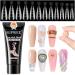 Supwee Builder Nagel Gel 60g Multifunctional Naked Feasting Gel for Nail non-stick Hand nail extension gel with 24 nail tips Decoration Nail Art Gel DIY at home bzsycj004-60g