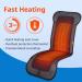 CARSHION Heated Seat Cover - Longer Size PU Leather with Fast-Heating Technology for Back, Waist, Thighs - Reduce Stress - Buy Online on GoSupps.com