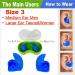 WaterDam Swimming Ear Plugs - Waterproof & Comfortable Earplugs for Swimmer's Ear Prevention - Blue - Buy Online on GoSupps.com