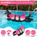 Ripstop Dog Life Jacket - Adjustable Pet Swim Vest for Small Medium Large Puppies - XL Pink (66-78cm Chest Circumference) - Floating Safety with Rescue Handle - Buy Online on GoSupps.com