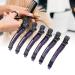Pack of 6 Black & Purple Hair Clips - Sectioning & Curl Hairdresser Supplies | International Shipping - Buy Online on GoSupps.com