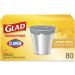 GLAD Small Kitchen Trash Bags, - 4 Gallon Trash Bag for Kitchen, Lemon Fresh Bleach Scent, Odor Eliminator, Leak Protection, 80 Count