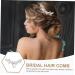 minkissy hair jewelry hair clips for girls hair side comb hair accessories for girls girl headpiece rhinestone hair clips rhinestone hair pin alloy bride European and American hair comb - Buy Online on GoSupps.com