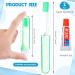 Buy Nuen 2-Piece Portable Soft Toothbrush Set - Foldable Travel & Camping Toothbrushes with Soft Bristles & Toothpaste - Mini Case in Green Shell for Adults - Buy Online on GoSupps.com