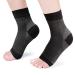 Bella observation sport ankle bandage ankle bandage ankle bandage for men and women alleviate heel spur plantar fasciitis and foot pain compression socks for fitness L/XL EU38-41 black & gray