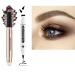 Daeuwiutr Brown Eyeshadow Stick and Wings Eyeliner Stamp Set  Cream Shimmer Smoothing Eyeshadow Pencil  Eyeshadow Highlighter for High Impact  Multi-Dimensional Eye Makeup cocoa brown shimmer + black eyeliner 07