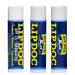 Amish Origins Lip Doc SPF 15 Medicated Lip Balm (3 PACK)- All-Natural Deep Moisturizing Lip Balm Potent Formula for Chapped and Cracked Lips All Natural Essential Oils 0.15 Ounce (Pack of 3)