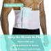Hernia Belt for Men - Abdominal Support & Belly Binder Medium Size - Post-Surgery Stomach Wrap in White - Buy Online on GoSupps.com