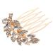 MAGICLULU hair comb bride hair side comb rhinestones Miss rhinestone hair comb bride issue card wedding eyebrow brush mini bangs comb hair accessories bride rhinestone hair comb