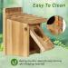 Outdoor Hanging Birdhouse for Small Birds | Wooden Birdhouse for Mockingbirds, Hummingbirds, Parrots & Blue Tits | Wild Bird Nesting Box - Buy Online on GoSupps.com