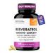 Resveratrol with Berberine Supplement For Gut Health Support | 60 Digestive Capsules For Women & Men | With Green Tea Extract Star Anise DGL Grape Seed & Quercetin | Helps Ease Bloating & Digestion 60 Count (Pack of 1)