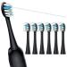 FitMount Toothbrush Replacement Heads Compatible with WaterPik Sonic Fusion 2.0 6 Pack FitMount Flossing Brush Head Fit for Water-Pic SF-01 SF-02 and 2.0 SF-03 SF-04