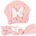Fast Drying Healeved Shower Cap & Hair Towel - Comfortable Pink Bath Supplies for Dry Hair - Buy Online on GoSupps.com