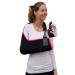 4DflexiSPORT Arm Sling Adult (S black/red trim) Feel Safe Easy to Fit Cooling Fabric Technology Fits R or L. S Black/Red