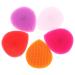 Collbath 5 pieces Heart -shaped bathing brush children hairbrush children shampoo bathing massage multifunctional silicone facial cleaning silicone massage multi -purpose massage brush bathing brush