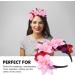 Minkissy Day Of The Dead Headband Rose Flower Crown Rose Mexican Flower Headband Headpiece for Costume Halloween Party Pink - Buy Online on GoSupps.com