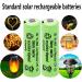 1.2V 700mAh NiMH Rechargeable AA Batteries - 12 Pack for Outdoor Solar Lights Garden String Lights & Pathway Lights | Eco-Friendly Power Solution - Buy Online on GoSupps.com