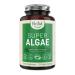 Super Algae Certified Organic Spirulina and Chlorella Vegan Capsules - Blue Green Algae Powder Supplement to Support Energy, Immune System and Healthy Gut - Non-GMO