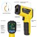 Buy Mestek Infrared Thermometer -50 C to 800 C | Laser IR Pyrometer with K-Probe & LCD Alarm for Kitchen Use - Buy Online on GoSupps.com