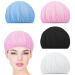 Jeffdad 4 piece of hair network for sleeping hair networks hats night sleep cap soft mesh bonnet sleeping hood adjustable power cap elastic chef for women pink white light blue black