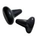 Knobble Shiatsu Massage device for neck shoulder back and foot Deep tissue trigger point kneading therapeutic percussion massage set of 2 black obsidian