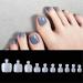 100 Pieces Acrylic Full Cover Toenail Tips - Wrong Toenail Solutions for Perfect Pedicures | International Shipping - Buy Online on GoSupps.com