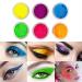 Buy Luminous Pigment Nail Powder - 6 Color Fluorescent Neon Nail Art Glitter | International Shipping - Buy Online on GoSupps.com