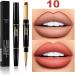  TianWlio Waterproof matte liquid lipstick double-ended long-lasting waterproof lip pencil 12 colors long-lasting lipstick - Buy Online on GoSupps.com