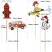 Unimall Global 24pcs Fireman Cupcake Toppers | Fire Department Cake Picks | Baby Shower & Birthday Party Decorations - Buy Online on GoSupps.com
