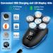 7D Bald Head Shavers for Men - Rechargeable 6-in-1 Waterproof Grooming Kit | LED Display Cordless Electric Razor - Buy Online on GoSupps.com