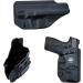 M&P Shield 9mm Holster IWB Kydex Holster Custom Fit: Smith & Wesson M&P Shield Plus / M2.0 / M1.0 - 9mm/.40 S&W 3.1" Barrel Pistol Case - Inside Waistband Concealed Carry - Adj. Cant Retention - Cover Mag-Buttom  No Wear   - Buy Online on GoSupps.com