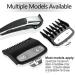 Professional Hair Clipper Guard Clipper Combs 2 Lengths 1.5mm&4.5mm Clipper Plastic Attachment Comb with Metal Clip Fits All Full Size Clippers (Black) - Buy Online on GoSupps.com