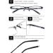 Vevesmundo Self-Tinting Blue Light Filter Glasses | Photochromic Sun Reading Glasses for Men | Metal Half-Brand Sunglasses with UV Protection - Buy Online on GoSupps.com