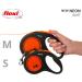 Buy Flexi New NEON Neon-Orange Belt 5m - Black/Neon Orange (1 Pack) for International Shipping | Durable Stylish Pet Leash - Buy Online on GoSupps.com
