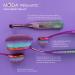 MODA Full Size Face Perfecting 4pc Oval Makeup Brush Set - Foundation, Contour, Detail Contour, and Concealer Brushes (Prismatic) - Buy Online on GoSupps.com