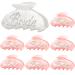 8 Pcs Bride Claw Clip Bachelorette Party Decorations Acrylic Rhinestone Bridesmaid Hair Clip Bride Hair Accessories for Bachelorette Party Bridal Shower Wedding Gift