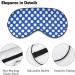 Buy Women's Adjustable Blue Sleep Mask with White Polka Dots | Comfortable Eye Shades for Better Sleep - International Shipping - Buy Online on GoSupps.com
