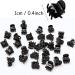 VEGCOO 60 Pcs Mini Hair Clips for Girls & Women - Black Plastic Hair Claws - Buy Online on GoSupps.com