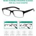 Eyekeper Classic Spring Hinge Reading Glasses - 5 Pack Black/Transparent - Sun Reading Glasses with 2.25 Diopter Transparent Lenses - Buy Online on GoSupps.com
