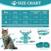 FINEASY Green Cat Harness & Lead Set with Reflective Strip - Adjustable & Escape Proof Kitten Vest Harness for Walking - Ideal for Pet Kitten, Dog, Rabbit - Size M - Buy Online on GoSupps.com