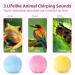 Potaroma Fluffy Plush Cat Ball Toys - 3 Pack with SilverVine and Catnip - Interactive Chirping Balls for Cats - Lifelike Animal Sounds - Fun Exercise Toys - Buy Online on GoSupps.com